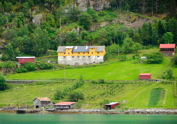 Well kept compound, Sognefjord, Norway.