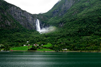 One of hundreds of pounding waterfalls around Skjolden, Norway.